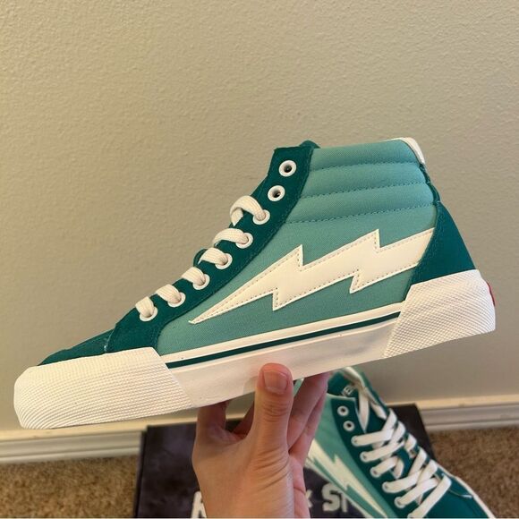 NWT Revenge X Storm Men’s Size 6 Hi-Top Bright Turg Sea Grn Shoes - Picture 6 of 10